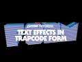 Classic Tutorial | Trapcode Form Text