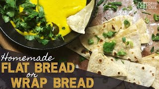 FlatBread Or Wrap Bread At Home #shorts | Recipe link in comment section 👉