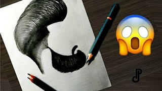 How to Draw a Beard 😱 | so realistic | sketch | Drawing vs Reality - How to Draw Realistic Art #hair