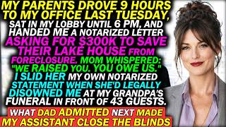 My Parents Disowned Me At Grandpa's Funeral — 7 Years Later They Asked For $300K