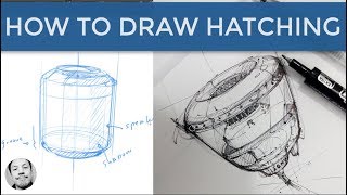 How to draw Hatching and rise your speed of sketching / for product designer TIP 235