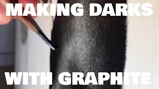 How to make dark drawings with graphite pencils