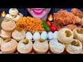 ASMR PANI PURI, SPICY FRIED CHICKEN, EGGS, SPICY NOODLES MASSIVE Eating Sounds