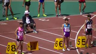 20180526北九州市小中学生記録会 中学3年女子100m決勝