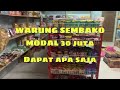 BUKA WARUNG SEMBAKO DENGAN MODAL 30 JUTA APA APA SAJA BARANG YANG DIDAPAT #warung #sembako