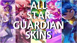 All Star Guardian Skins 2016 (Janna, Jinx, Lulu, Lux, Poppy)