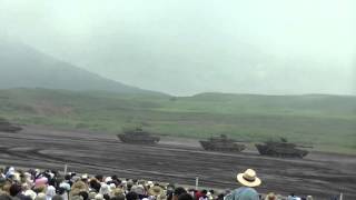 2014富士総合火力演習74/90/10式戦車