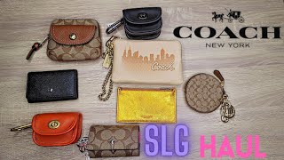 COACH OUTLET HAUL | COACH SLG HAUL | COACH UNBOXING | SMALL LEATHER GOODS HAUL / Yomi's Closet