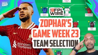 Zophar's Gameweek 23 Team Selection | The FPL Wire | Fantasy Premier League Tips 2024/25