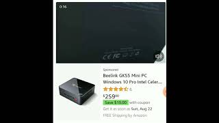 BeeLink GK55 Mini PC Windows 10 Pro Intel Celeron : Affordable Mini Computer #Shorts