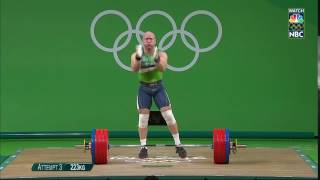 Lithuanian weightlifter celebrates bronze