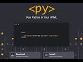 Run Python Code in Your Browser with PyScript | Easy Python Web Development Tutorial