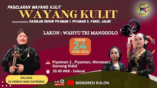 #wayangkulit KI CERMO HADI SUTRISNO ll LAKON: WAHYU TRI MANGGOLO ll