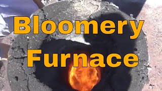 Preparing a bloomery furnace for an iron smelt