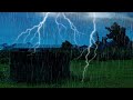 Rain sounds for sleeping 100 ⛈️ Rain with thunder sounds - 1 Hour rain sounds