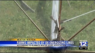 De-energizing lines impacting irrigation based farmers