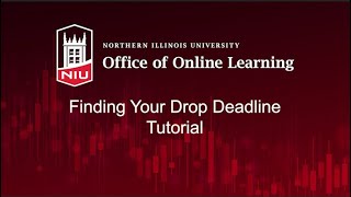 Finding Your Drop Deadline Tutorial