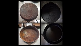 cast iron skillet restoration #1