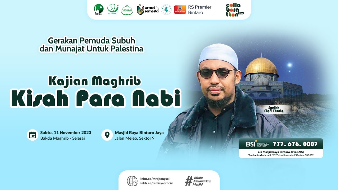 🔴[LIVE] KISAH PARA NABI | SYEIKH FIKRI THORIQ | MRBJTVLIVE - YouTube