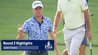 Justin Thomas Shoots Three-Under Par 67 | Round 2 | PGA Championship | 2022