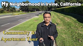 My Neighborhood in Irvine,  California| Community and Apartment Tour | USA Hindi Vlogs