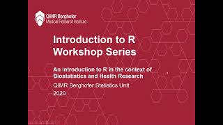 Introduction to R Workshop Series: Video 16 – The Basics of ggplot
