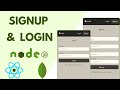How to Build Authentication with Node.js, Express, React, MongoDB, JWT (MERN Stack Login and Signup)