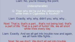 Oasis - Wibbling Rivalry (with transcript 2/2)