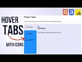 Create Hover Tabs in HTML CSS Tutorial | JavaScript Tutorial to create hover Tabs | W3schools Html