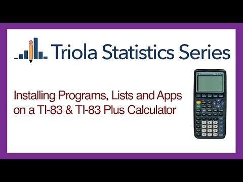 Installing Programs, Lists and Apps on TI-83 Calculators Installing Programs, Lists and Apps on TI-83 Calculators