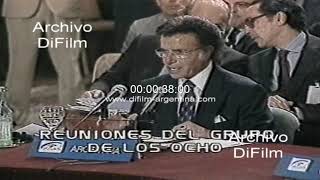 Carlos Menem - Conferencia cumbre con el grupo de los ocho 1993