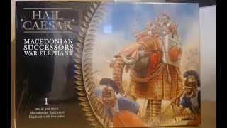 Hail Caesar war elephant unboxing Warlord  Games