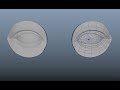 Fast eye modelling in maya