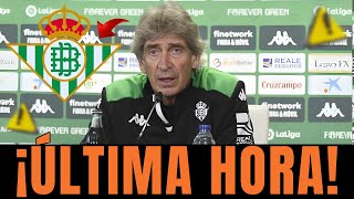 🔥 ¡URGENTE! PELLEGRINI SORPRENDE A TODOS CON ESTA DECISIÓN! ULTIMAS NOTICIAS DEL REAL BETIS