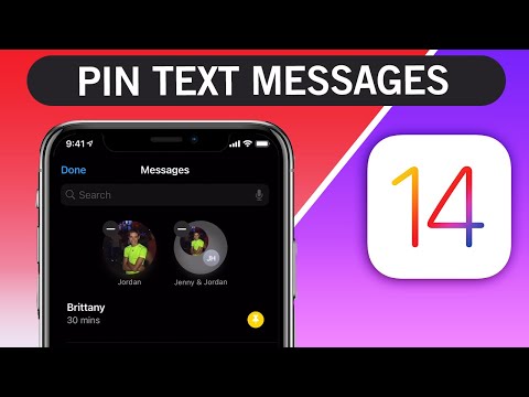 How to pin text messages on iOS 14