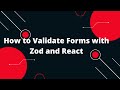 🔒 React Form Validation Made Easy with Zod! | Step-by-Step Guide 🛠️