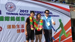 頒獎-女子25歲組100m 香港先進田徑隊熊翠瑩 桃園市田珈薰 OBTF林玟君~2017秋季高雄常青田徑國際錦標賽