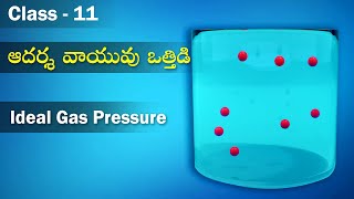 ఆదర్శ వాయు పీడనం – Ideal Gas Pressure | Kinetic Theory | Physics | Class 11 | Intermediate Telugu