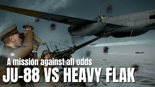 Ju-88 Bomber Formations VS Heavy Flak \u0026 Anti Air! V199 | IL-2 Sturmovik Flight Sim Crashes