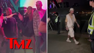 Taylor Swift & Travis Kelce Leave Coachella Set Trailing Behind Biebers | TMZ