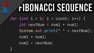 Fibonacci Sequence in JAVA | (simple & easy)
