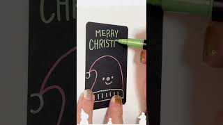 簡単なのに可愛い!!クリスマスカードの描き方🎅🎄#shorts