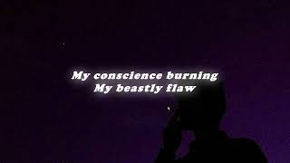 my conscience burning my eyes are too (tiktok version) lyrics | Famy - Ava (slowed + reverb)