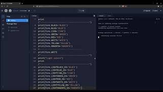 How to use Colorama in python