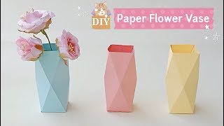Very Easy Way To Make A Paper Flower Vase - DIY Simple Paper Craft