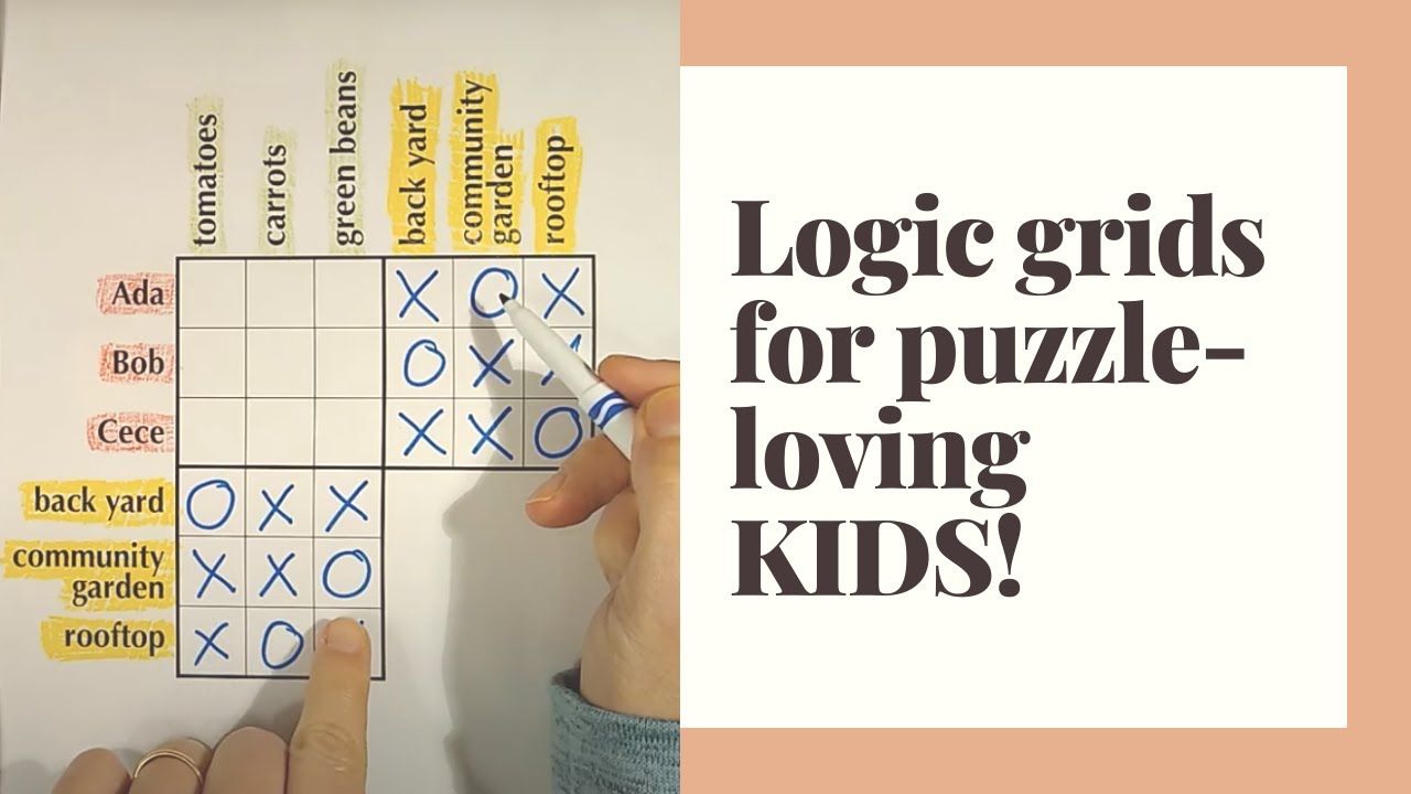 Kids Can Solve Logic Puzzles Puzzle Loving Kids Youtube