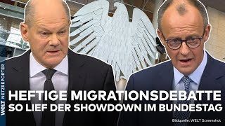 DEUTSCHLAND: Heftige Migrationsdebatte! So lief der Showdown im Bundestag zwischen Scholz und Merz