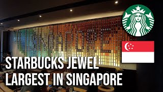 【4K】Singapore's Largest \u0026 Unique Starbucks Branch | Jewel at Changi Airport | Singapore | Cinematic