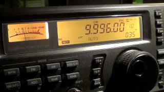 RWM Moscow time signal pips on 9996 Khz