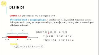 Apa itu Persekitaran Suatu Titik (berjari-jari epsilon)?